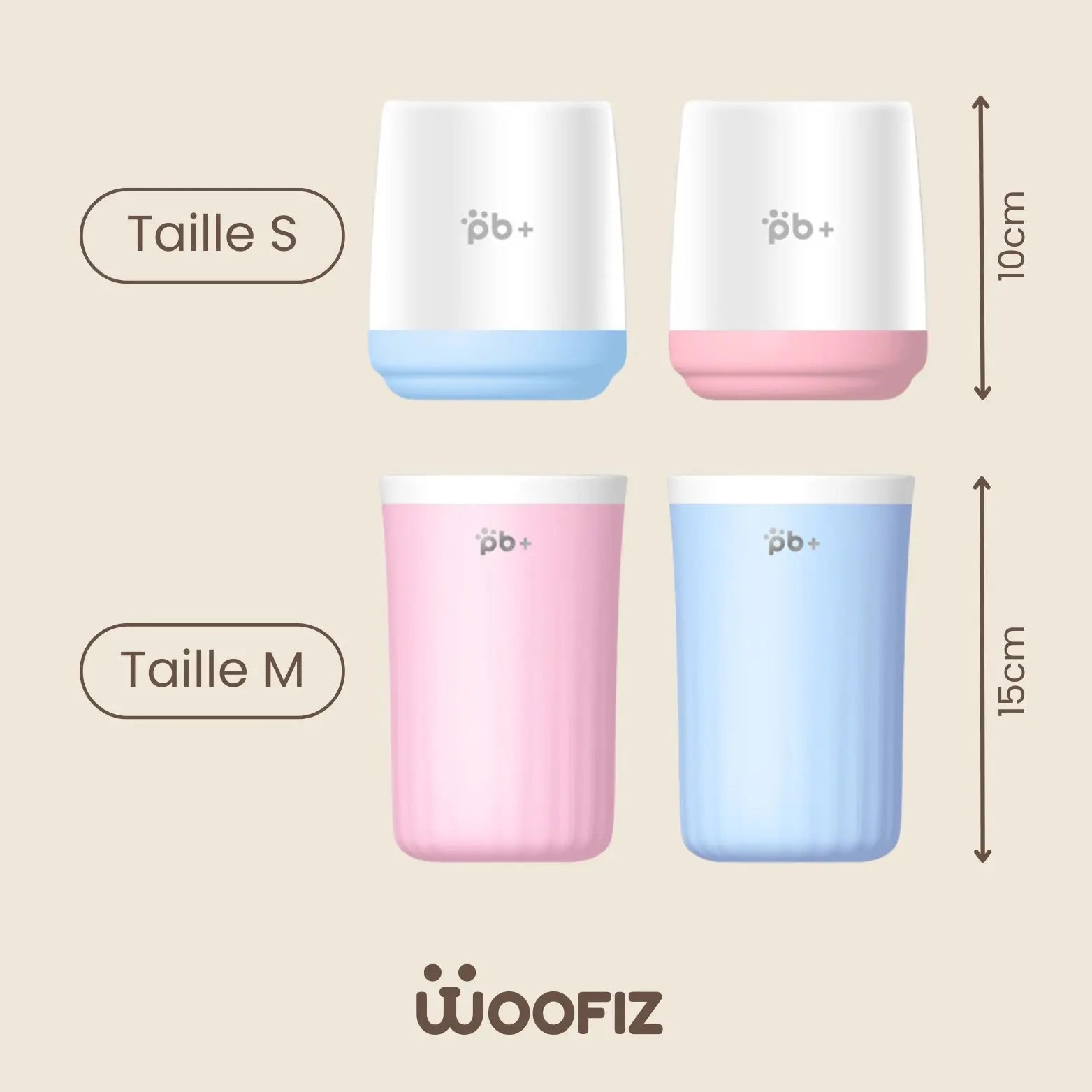 Lave-pattes pour chien Woofiz